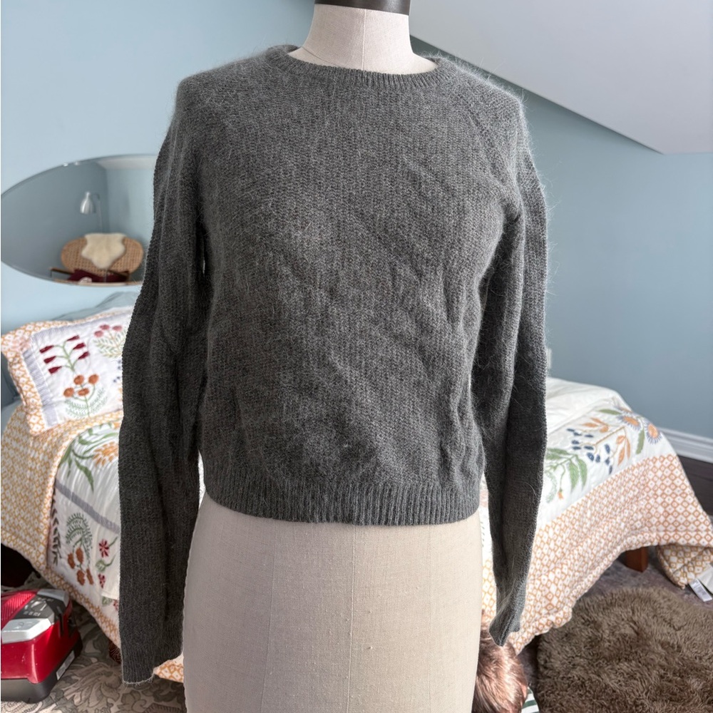 Aritzia Charcoal Crew Neck Sweater
